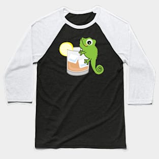 Long Drink Chameleon Baseball T-Shirt